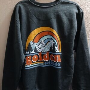 Golden Colorado Women's Graphic Sweater - Charcoal